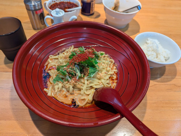 「汁無し金胡麻担々麺850円」@金蠍の写真