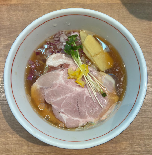 「蛤と鰹の冷やしそば」@貝そばもぉむの写真