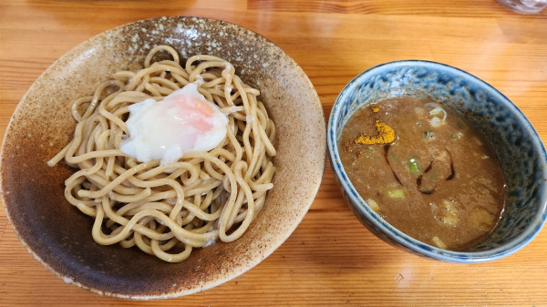 「カレーつけ麺 とろり温玉」@徳川膳武の写真