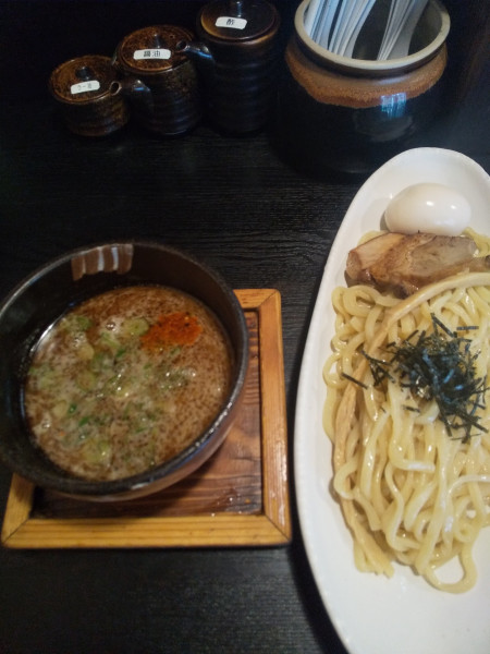 「つけそば(味玉付き)」@豚そば ぎんや 黒川本店の写真