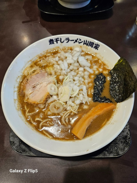 「煮干し豚骨」@煮干しラーメン山岡家 荒川沖店の写真