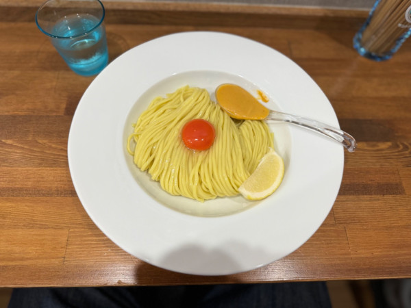 「ウニバターたまご麺(250g )900円」@無冠 阿佐ヶ谷の写真