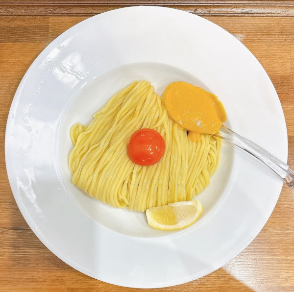 「ウニバターたまご麺」@無冠 阿佐ヶ谷の写真