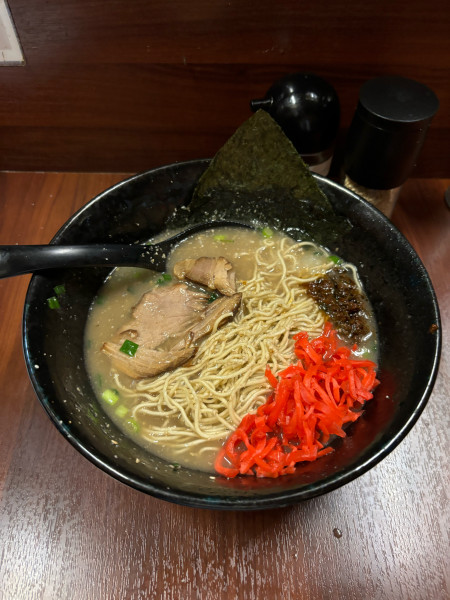 「豚骨ラーメン（650）替玉（100.）」@ラーメン 木村亭の写真