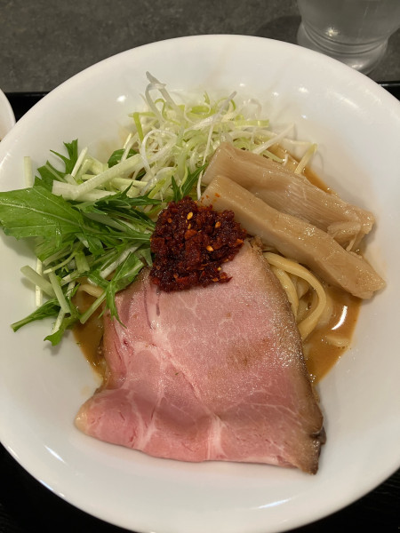 「海老辛味噌まぜそば　1100円」@はらや MAZE SOBAの写真