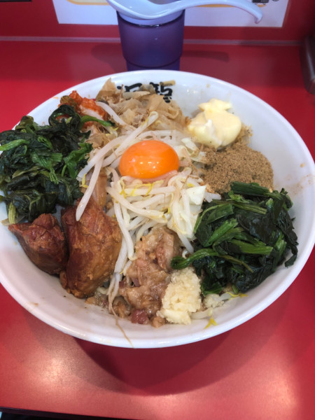 「まぜそば　小」@麺屋 桐龍 久喜店の写真