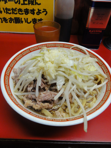 「小600円ニンニク」@ラーメン二郎 目黒店の写真