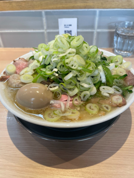「チャーシューワンタンメン+青菜･ネギ(並)+味付玉子」@桜上水 船越の写真