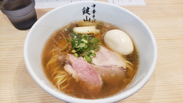 「貝と鴨の中華そば＋味玉」@中華そば 鍵山の写真