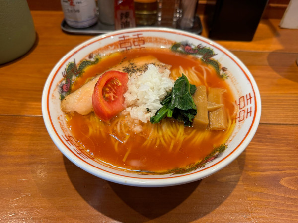 「【特別限定】 産直トマトラーメン」@麺屋 真心の写真