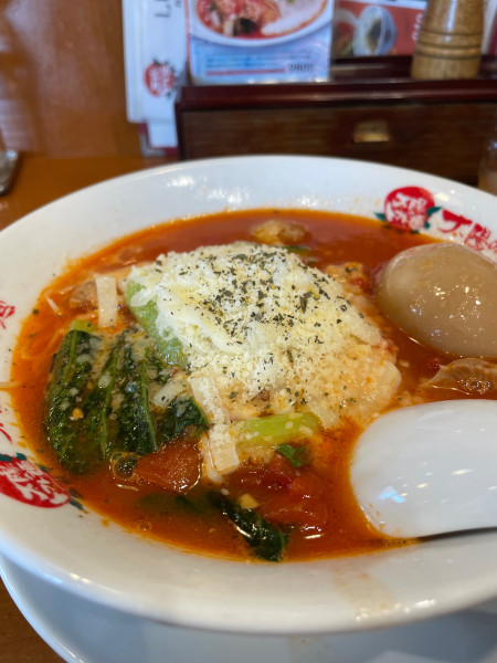 「太陽のチーズトマト麺」@太陽のトマト麺 十日市場支店の写真