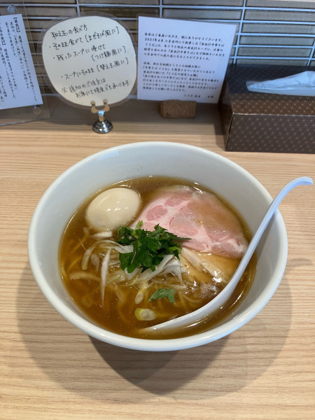 「中華そば（貝✕焼きあご）醤油」@中華そば くらむの写真