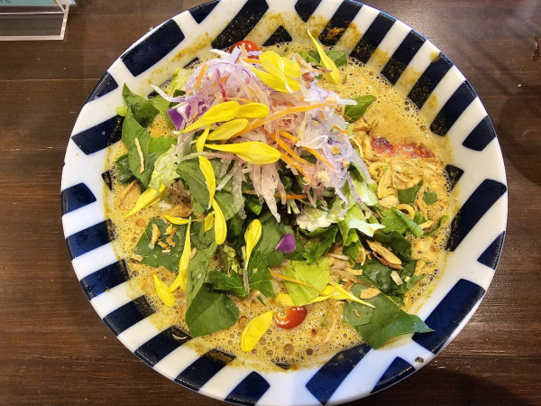 「【限定】冷やし煮干カレー担々麺（濃厚）　1600円」@sobabar Ciliegioの写真