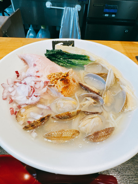 「冷やしアサリ塩らーめん」@超純水採麺 天国屋の写真