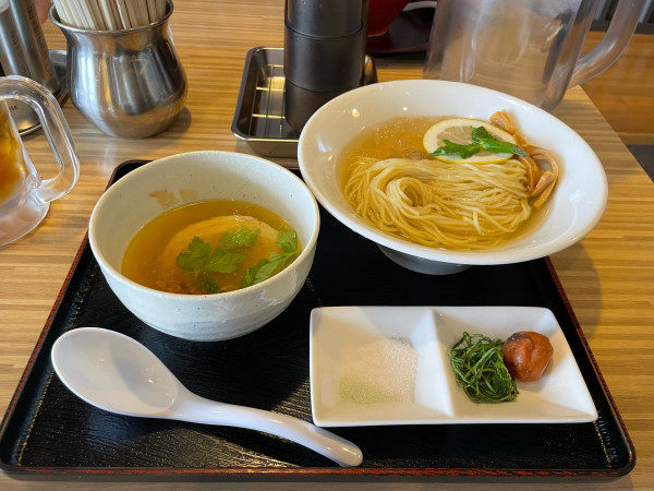「夏季限定　昆布水つけ麺「極塩」」@らぁ麺おかむらの写真