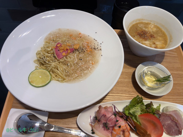 「オマール海老の濃厚餡かけつけ麺(1200円)」@Fishmenの写真
