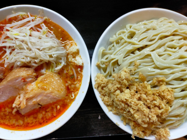 「つけ麺大1450円(800g)+生姜50円」@豚星。の写真