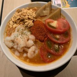冷やし辛辛海老トマトらーめん