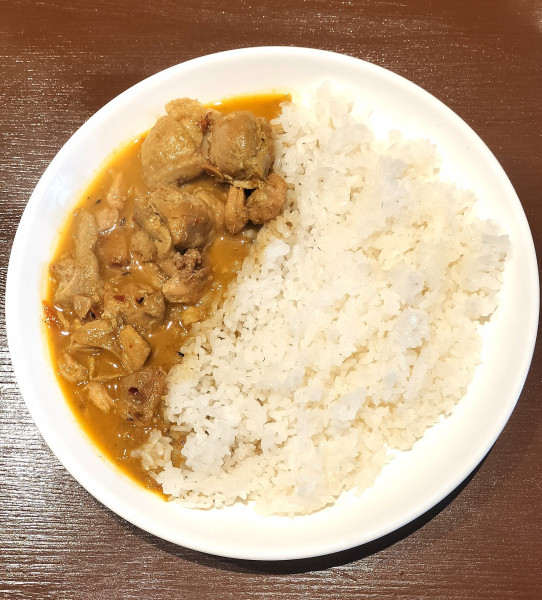 「チキンカレー 担々麺とセットで500円」@ネワ屋の写真