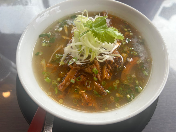 「辣肉麺（ラールーメン）塩」@ひのき食堂の写真