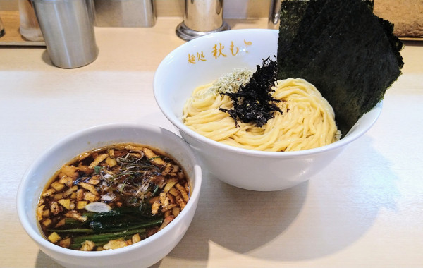 「鰹醤油つけ麺(大)＋海苔」@麺処 秋もとの写真