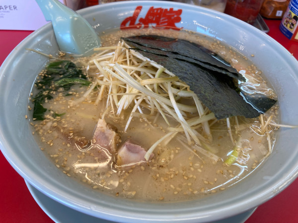 「ネギ塩ラーメン・中盛」@ラーメン山岡家 新結城店の写真