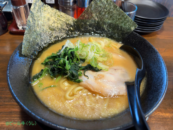 「しょうゆとんこつ(790円)、ねぎチャーシュー丼(360円)」@豚骨ラーメン雄の写真