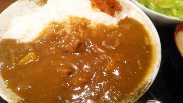 「ランチ カレーライス ※サラダ付 780円」@えんまやの写真