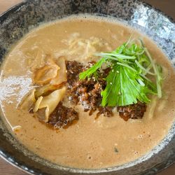 香酢たんたんめん+半らいす