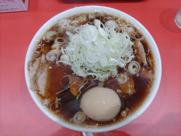 「中華そば+肉増し+味玉+ネギ」@ラーメン長瀬の写真