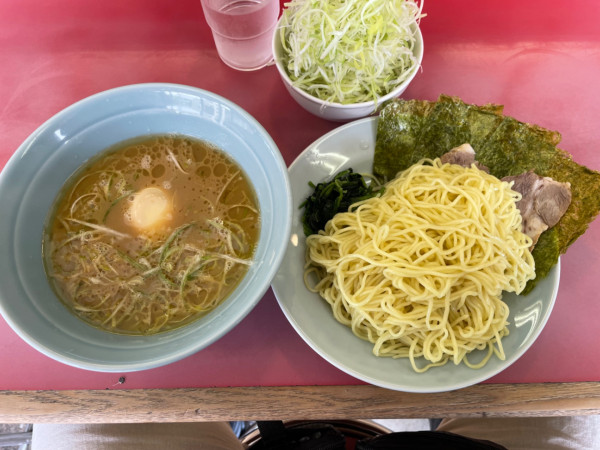 「つけ麺大、ネギ、味玉」@ラーメン大将 六浦店の写真