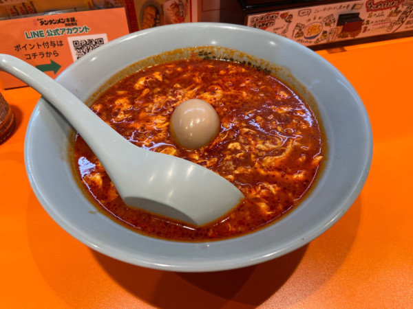 「タンタンメン大辛、味玉(1080円)」@元祖ニュータンタンメン本舗 西船橋店の写真