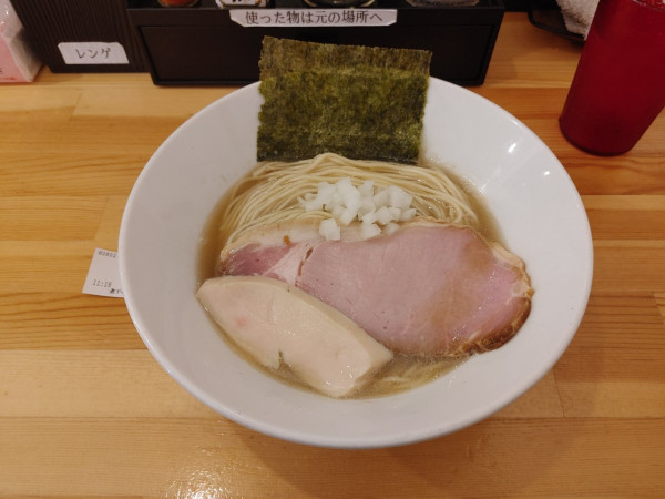 「淡麗　塩ラーメン　1000円」@煮干らーめん 川むらの写真