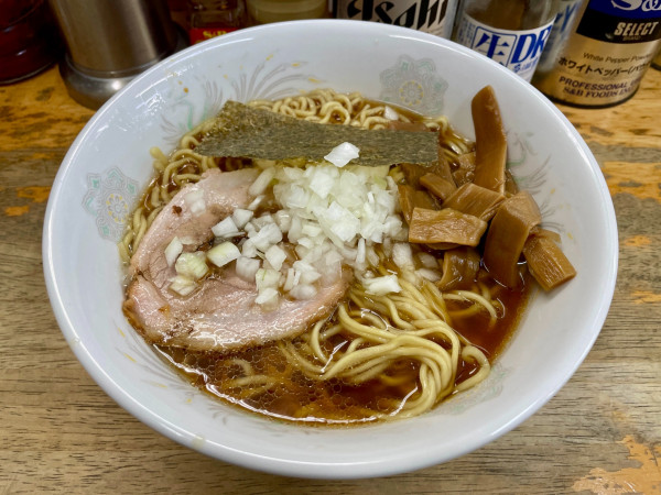 「アサヒスーパードライ＋多満自慢生貯蔵＋メンマ皿→ ラーメン」@丸幸の写真