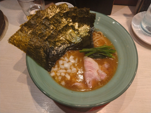 「【限定】中野家(家系)¥1000+のり+ライス+ポン酒etc」@柳麺 呉田-goden-の写真