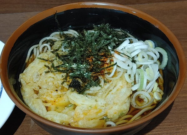 「野菜天そば」@名物 万代そばの写真