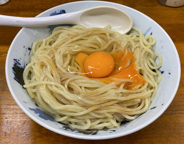 「飛魚豚骨の玉子かけつけ麺 限定60食」@Made in Tokyo らーめん松の写真