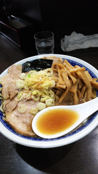 「塩ラーメン中盛メンマチャーシュー」@中華そば べんてんの写真