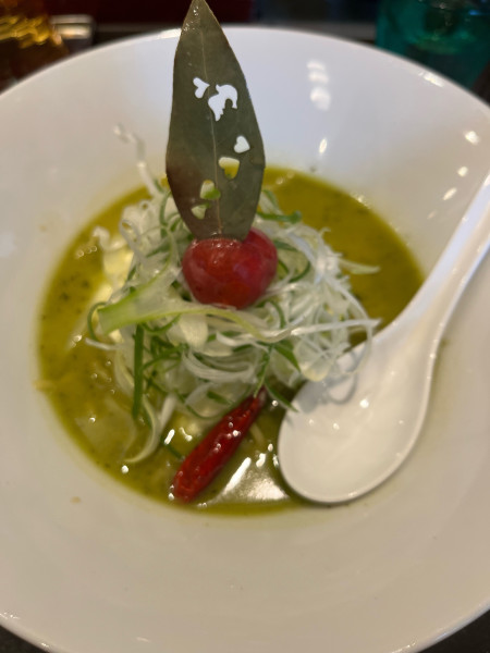 「バジルdeグリーン味噌」@麺 藏藏の写真