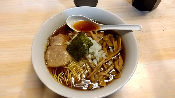 「メンマラーメン（８００円）」@元祖敏々亭 びんびんの写真