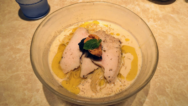 「【限定】冷やし雲丹のクリーミーNoodle」@鶏ポタラーメン THANK 大門店の写真