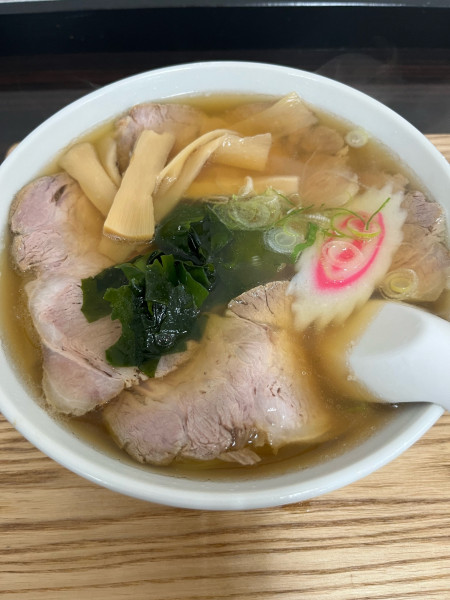 「ひもかわラーメン」@手打ちラーメン 足利麺の写真