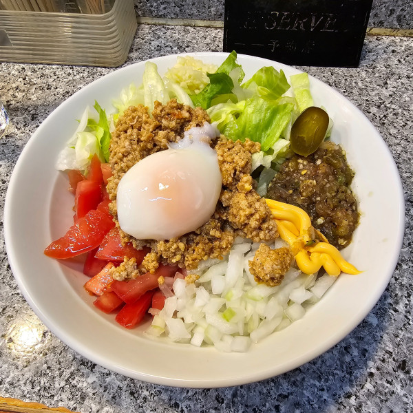 「冷やしタコ麺ビラビラ麺ver.」@麺屋 有希の写真