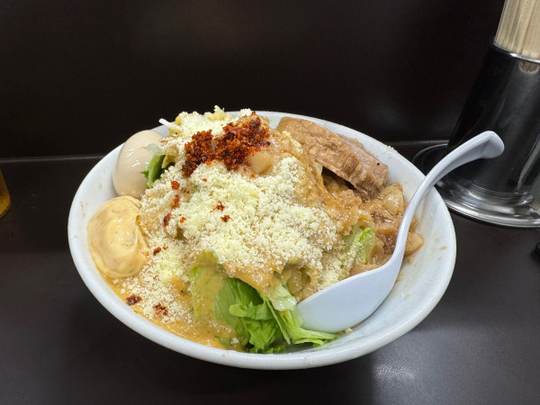 「冷やしまぜそば　大盛り」@ラーメン一心の写真