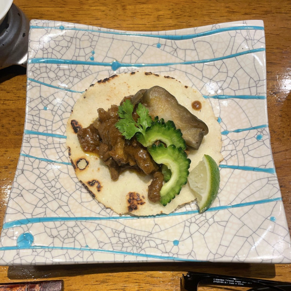 「本日の“カレー”タコス（ラム肉と水なすぬか漬）etc.」@Spice Drunker やぶやの写真