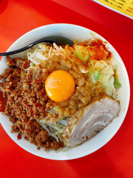 「まぜそば」@立川マシマシ 太田店の写真