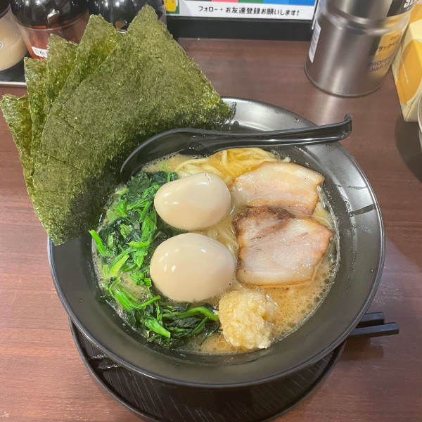 「強制MAX半ライスセット  ￥1730」@横浜家系ラーメン まんぷく家 東岡崎駅前店の写真