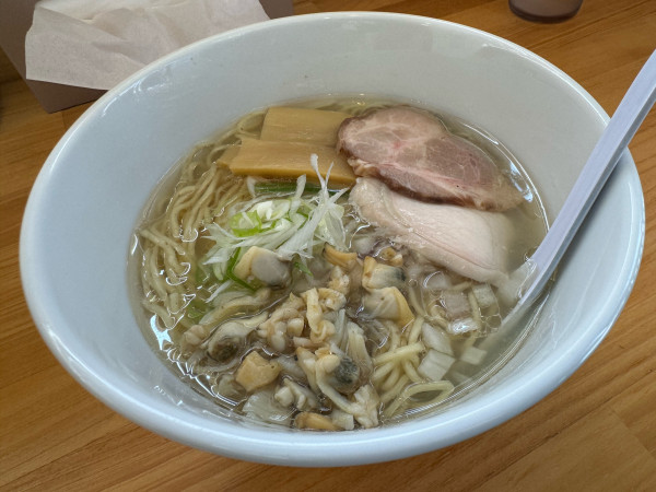 「追い貝出汁らぁ麺塩」@麺処 大椎亭の写真