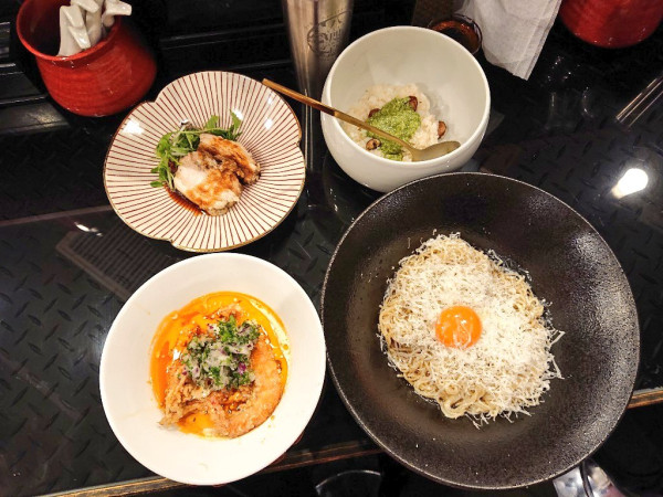 「【限定】オマールエビのビスクと醍醐つけ麺、など」@トーキョーニューミクスチャーヌードル 八咫烏 CHIKARABOの写真