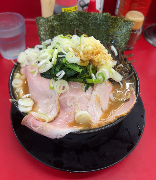 「チャーシューメン 野菜 木耳」@家系ラーメン 王道 いしいの写真
